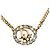 Collana placcata in oro Christian Dior con strass D'oro