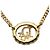Collana placcata in oro Christian Dior con strass D'oro - vista 3