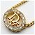 Collana placcata in oro Christian Dior con strass D'oro - vista 4