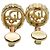 Orecchini a clip dorati Christian Dior con strass D'oro - vista 4