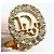 Orecchini a clip dorati Christian Dior con strass D'oro - vista 5