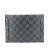 Borsa Clutch Alpha Triple di Louis Vuitton Marrone Nero - vista 12