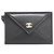 Tarjetero de cuero negro Chanel AP5041