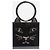 Charlotte Olympia Schwarze Perspex-Clutch mit Katzenmotiv - Ansicht 2