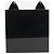 Charlotte Olympia Schwarze Perspex-Clutch mit Katzenmotiv - Ansicht 5