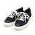 Hermès Tiefe Strick-Leder-Sneaker Schwarz Weiß