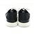 Hermès Tiefe Strick-Leder-Sneaker Schwarz Weiß - Ansicht 3