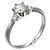 Autre Marque Pt900 Platin-Diamantring Silber