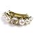 Timeless Accessorio per capelli Chanel COCO Mark in pietra e perle D'oro
