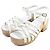 Timeless COCO Sandalen aus Lackleder von Chanel Roh