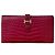 Béarn Hermès Cartera Larga Bearn Soufflet de Cocodrilo Hermes Rosa
