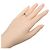 Autre Marque Pt900 Platin-Saphir-Diamantring Silber - Ansicht 2