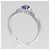 Autre Marque Pt900 Platin-Saphir-Diamantring Silber - Ansicht 3