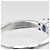 Autre Marque Pt900 Platin-Saphir-Diamantring Silber - Ansicht 5