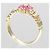 Autre Marque Au750 Rubin-Diamant-Ring Golden - Ansicht 3