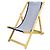 Silla plegable de algodón con monograma Burberry Azul