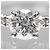 Etincelle de Cartier Diamantring aus Pt950-Platin, Größe 7 Silber - Ansicht 5
