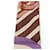Foulard Hermès Twilly 100% Sete Marrone Blu Multicolore - vista 4