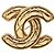 Timeless Chanel Matelassé Coco Mark Brosche Golden
