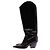 Dorothée Schumacher Stivali cowboy neri in pelle Nero - vista 5