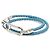 Bracciale Double Tour Roulis in Swift Intrecciato Blu Hermès - vista 2