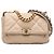 Chanel Braun Mittel aus Lammleder 19 Flap Beige