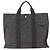 Borsa Fourre-tout Herline in tela Hermès Marrone - vista 2