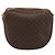 Céline Celine Vintage Macadam Schultertasche aus Canvas und Leder Braun - Ansicht 2