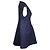 Abito senza maniche Chanel in tweed blu navy - vista 4