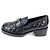 Mocassini Chanel in pelle di agnello trapuntata nera, Nero