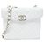 Borsa a spalla in pelle bianca Chanel AS2877 Bianco