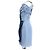 Vestido Mini Bicolor Patchwork en Denim Azul de Dolce & Gabbana - vista 2
