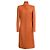 Abrigo de cuello alto Gianni Versace Couture con bolsillos en lana naranja