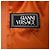 Abrigo de cuello alto Gianni Versace Couture con bolsillos en lana naranja - vista 4
