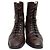 Aeyde Lace-Up Zipped Boots in Brown Leather - view 4