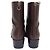 Aeyde Lace-Up Zipped Boots in Brown Leather - view 5