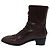 Aeyde Lace-Up Zipped Boots in Brown Leather - view 6