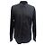 Camicia in cotone nero ricamata EKD di Burberry
