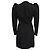 Vestido envelope Alessandra Rich em lã virgem preta Preto - vista 3