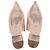 Mules à bout pointu en daim blanc ornées de strass Loewe - vue 6