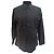 Camicia in cotone nero ricamata EKD di Burberry