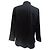 Camicia in cotone nero ricamata EKD di Burberry - vista 4