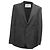 Autre Marque Mr, P. Single-Breasted Blazer with Pockets in Black Wool