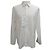 Camicia con bottoni Burberry in cotone bianco