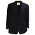 Burberry Single-Breasted Blazer with Pockets in Navy Blue Wool Light blue