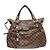 Borsa a mano Louis Vuitton Damier Evora MM da donna, Borsa a spalla Ebano Marrone