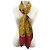 Chanel Coco Mark scarf, women's, branded silk, red and yellow, large, grape tassel, fruitful plant design - view 3