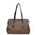 Borsa a spalla Chelsea Damier Louis Vuitton da donna marrone, Ebano