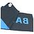 Balenciaga Bicolor Schal blau schwarz - Ansicht 5