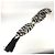 Sciarpa con frange e nappine LOUIS VUITTON con strass, stole in seta, donna, marrone - vista 6